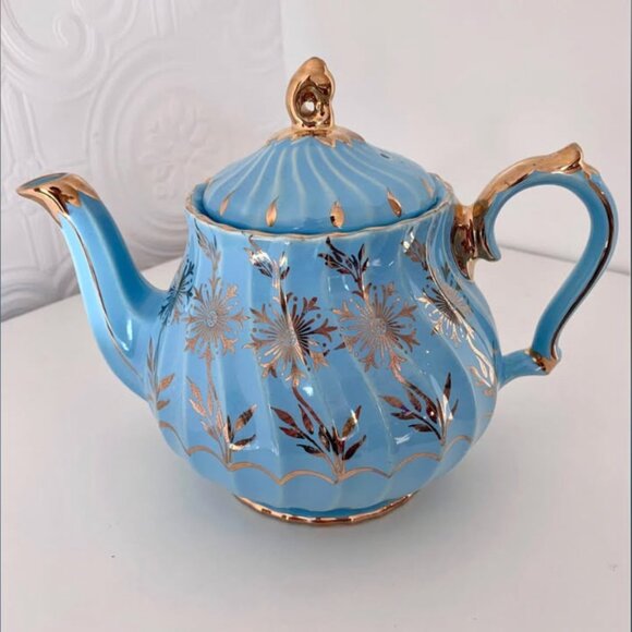 Vintage “Cornflower Blue” Sadler teapot set 💙 - Picture 3 of 10